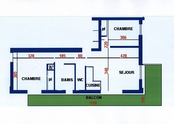 3 Pièces Avec Balcon, Proche Centre - Fr-1-676-163